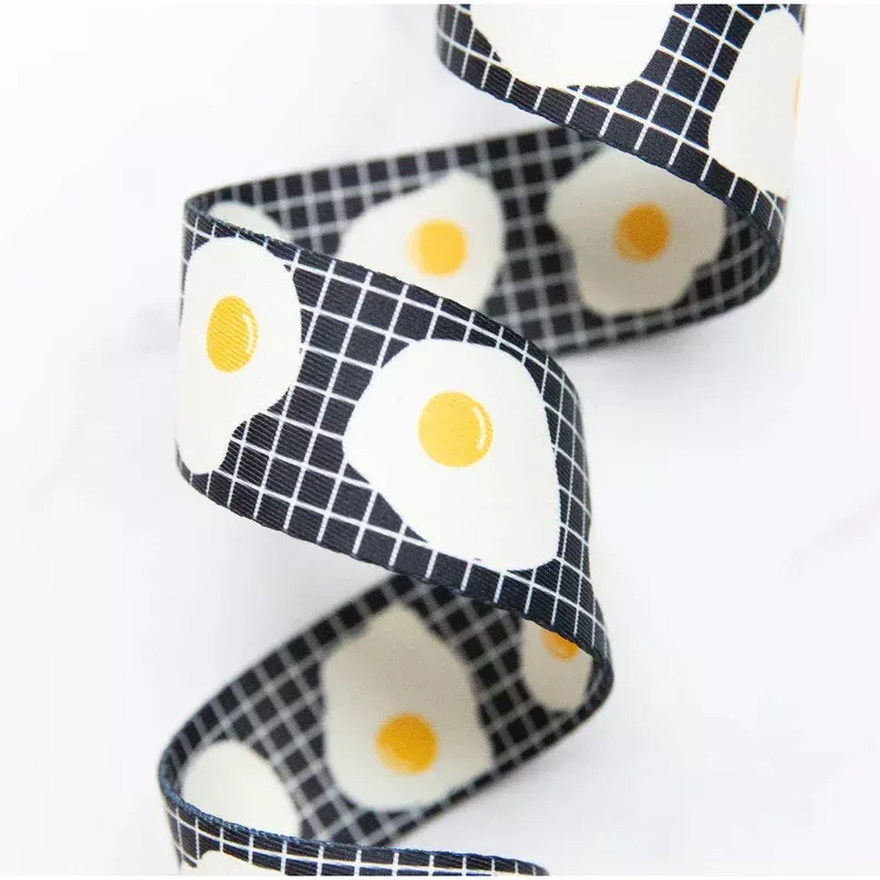 1 1/2″ Webbing | Ruby Star Society | Fried Eggs – Black