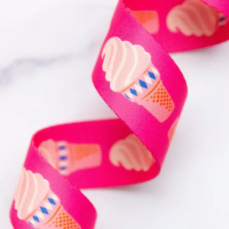 1 1/2″ Webbing | Ruby Star Society | Ice Cream – Playful