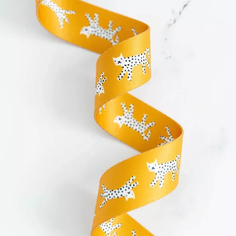 1 1/2″ Webbing | Ruby Star Society | Snow Leopards