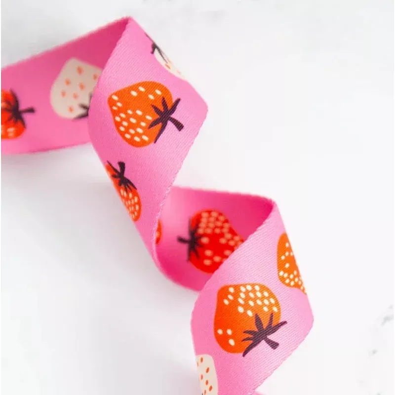 1 1/2″ Webbing | Ruby Star Society | Strawberry Daisy