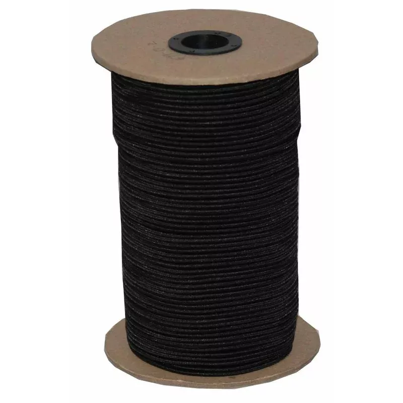 1/2″ Black Braided Elastic Band Roll – 144 Yard Roll