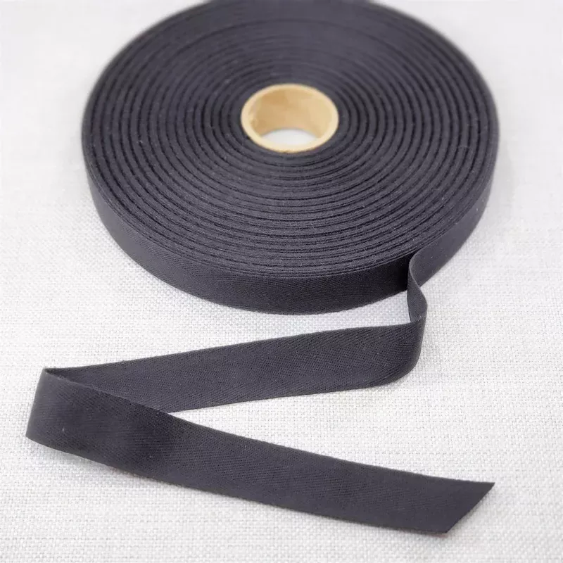 1″ Cotton Twill Tape | Lightweight | Black | 5 Yard Cut