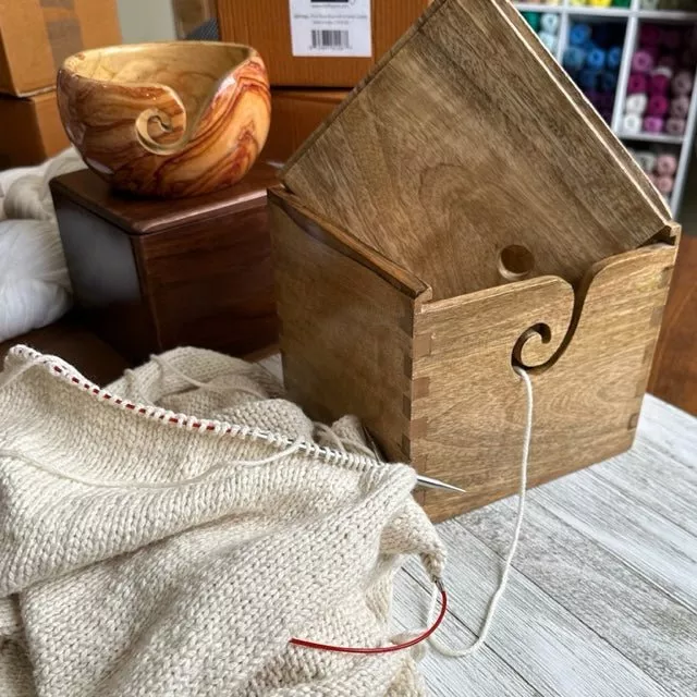 Acacia Yarn Box