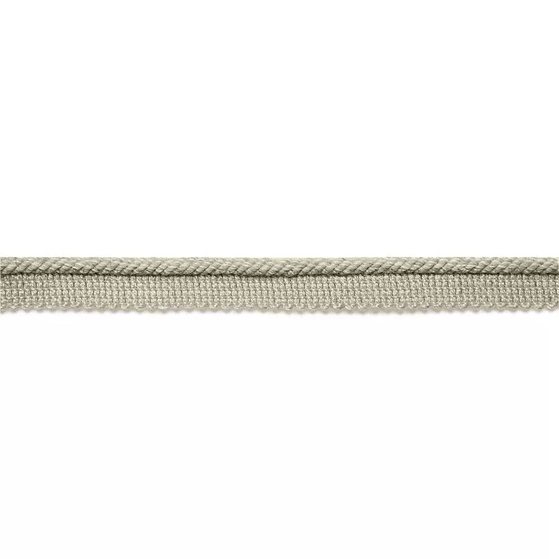 Aimee Linen Lipcord Greige 65432 by Schumacher Designer Trim