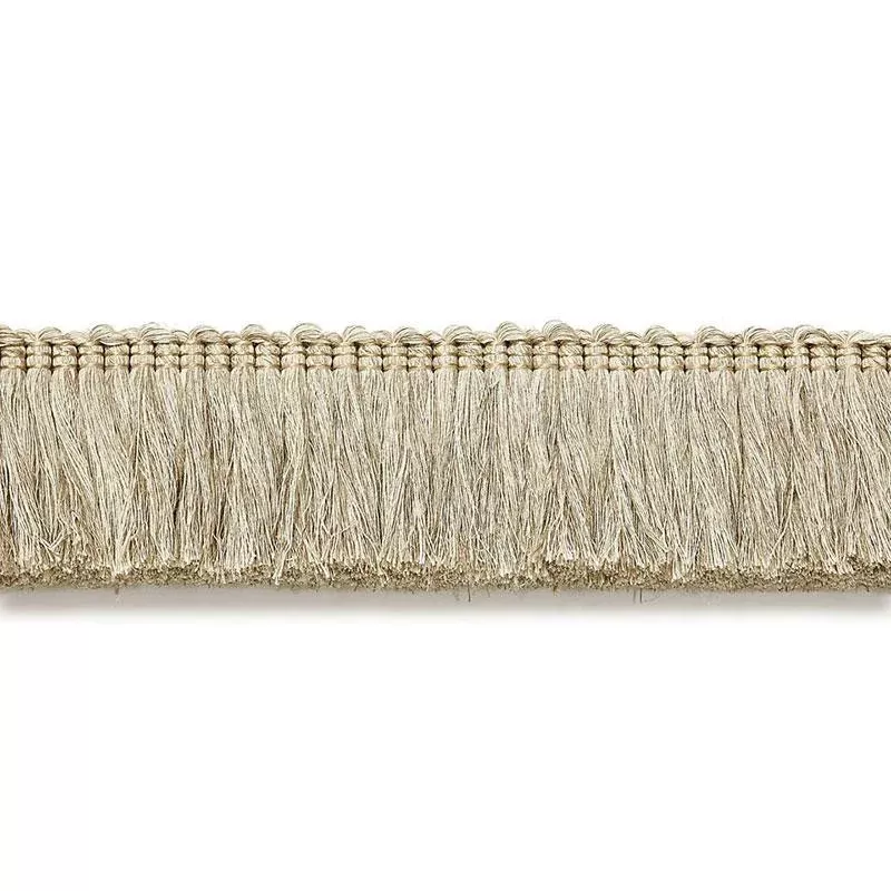 Anton Linen Ruche Natural 65451 by Schumacher Designer Trim