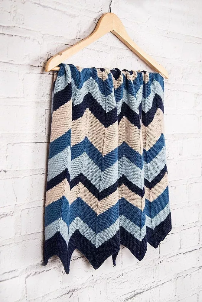 August Baby Blanket by Brixton Purl - MillaMia Naturally Soft Merino 8 Ball Colour Pack