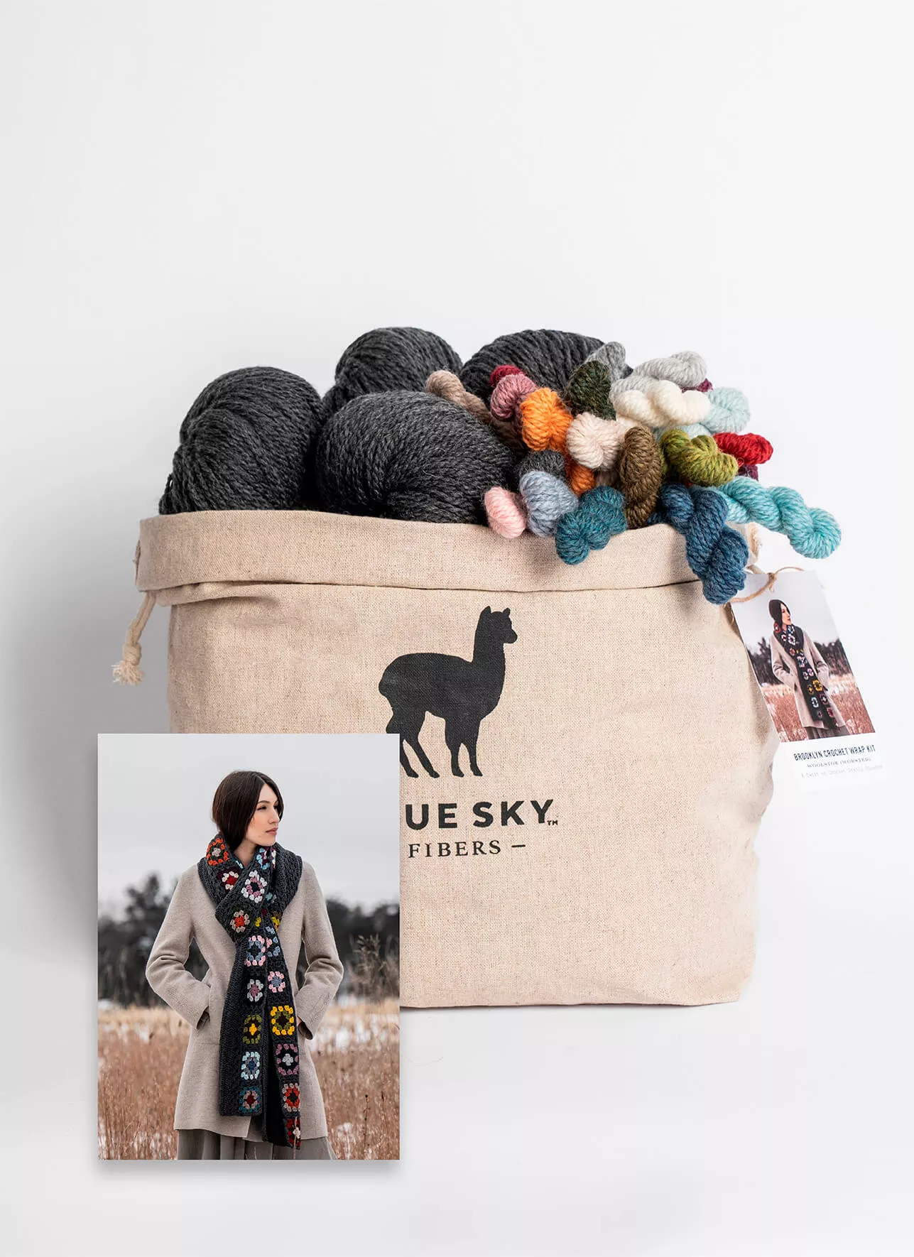 Blue Sky Fibers - Brooklyn Crochet Wrap Kit