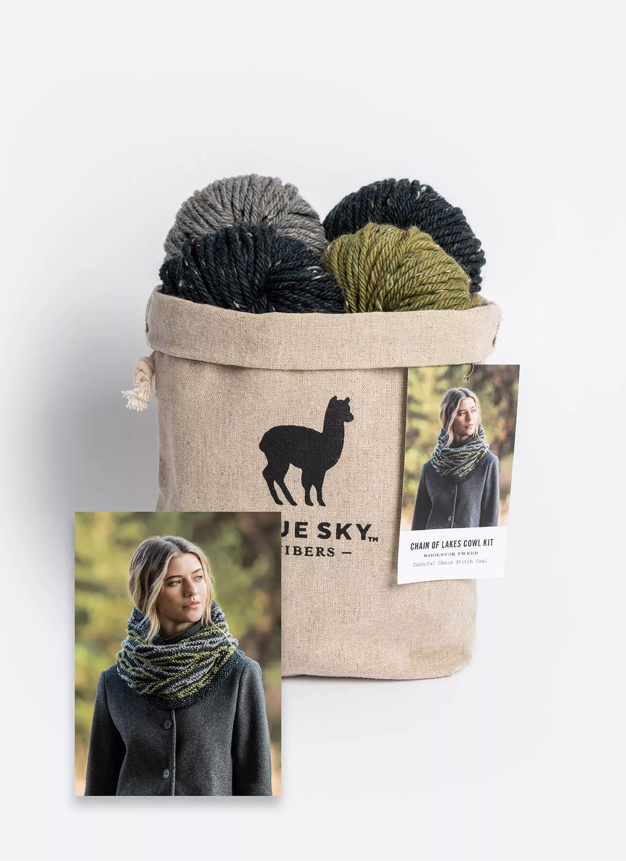Blue Sky Fibers - Chain of Lakes Cowl Kit
