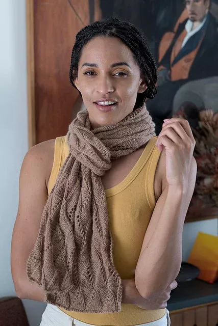 A Cardiff Pattern - Classic Eyelet Triangle Scarf (PDF)