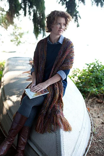 A Churchmouse Yarns and Teas Pattern - Magic Three-Yarn Scarf & Wrap (PDF)
