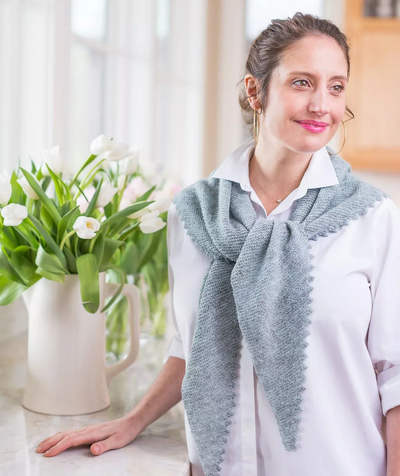 A Churchmouse Yarns and Teas Pattern - Pinking Shears Scarf (PDF)