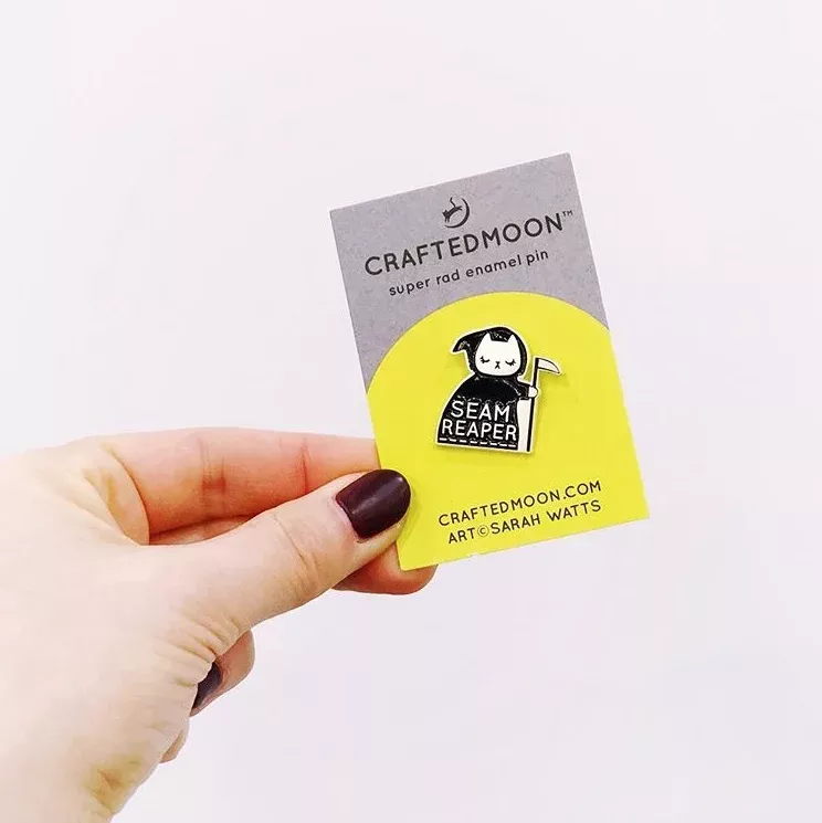 Crafted Moon Enamel Pins