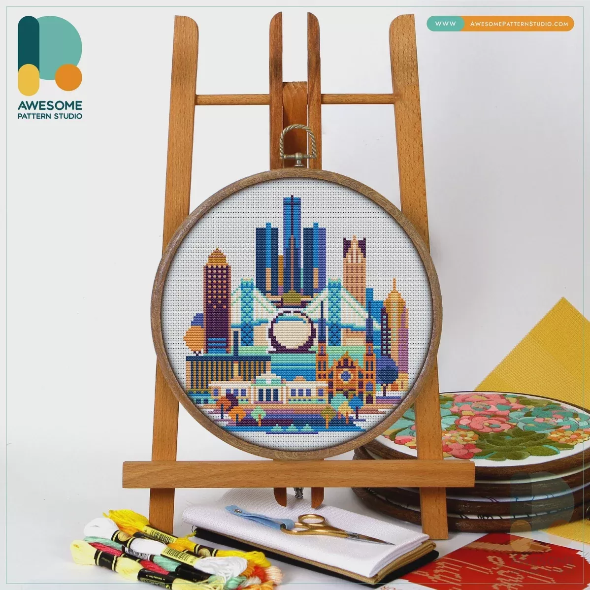 Detroit Counted Cross Stitch Kit