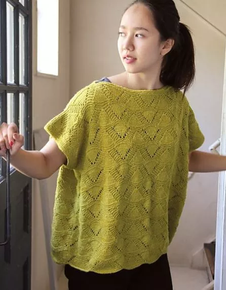 A Noro Sonata Pattern - Eyelet and Garter Top #30 (PDF)
