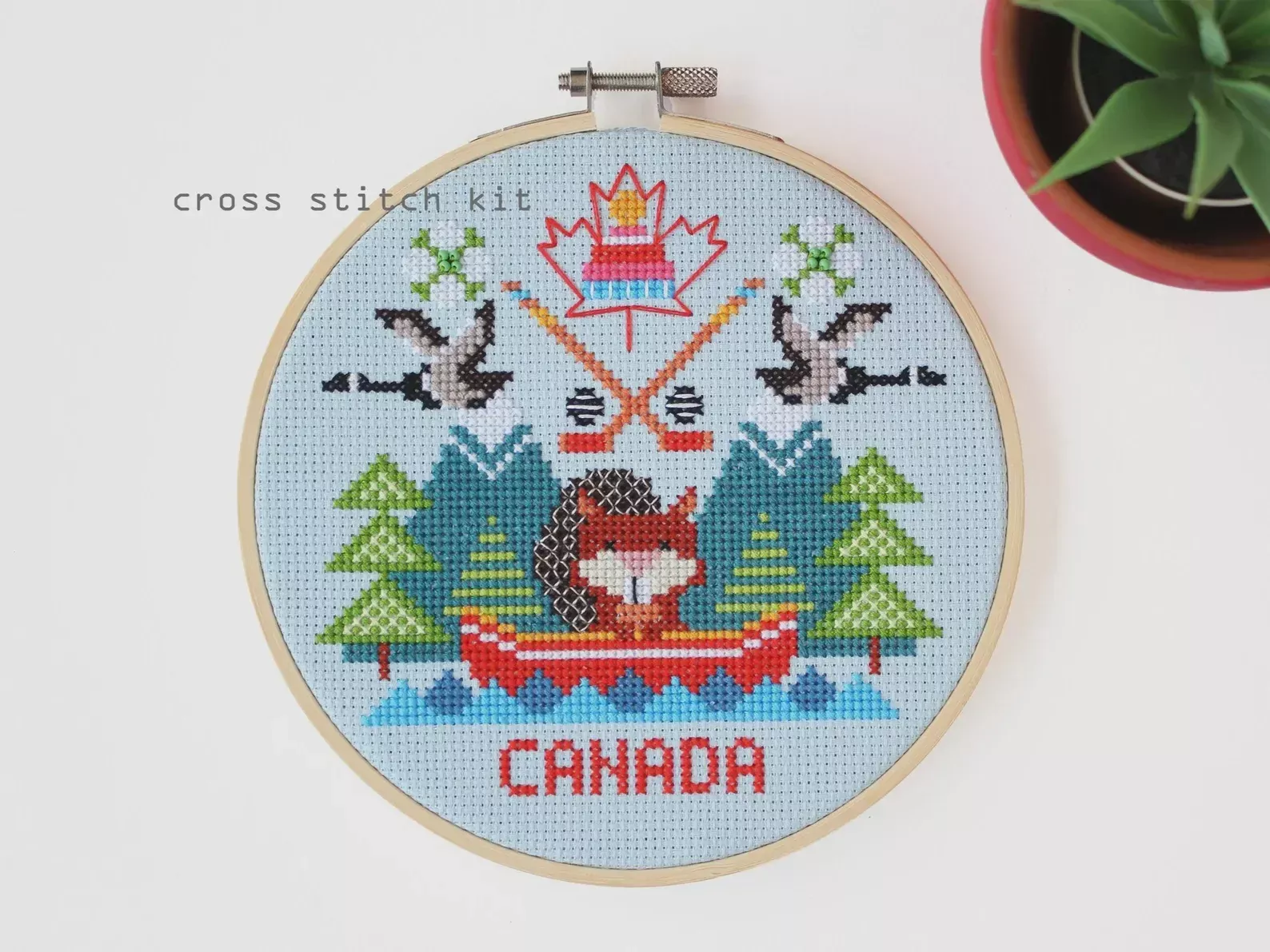 Oh Canada Kit (Counted Cross Stitch)