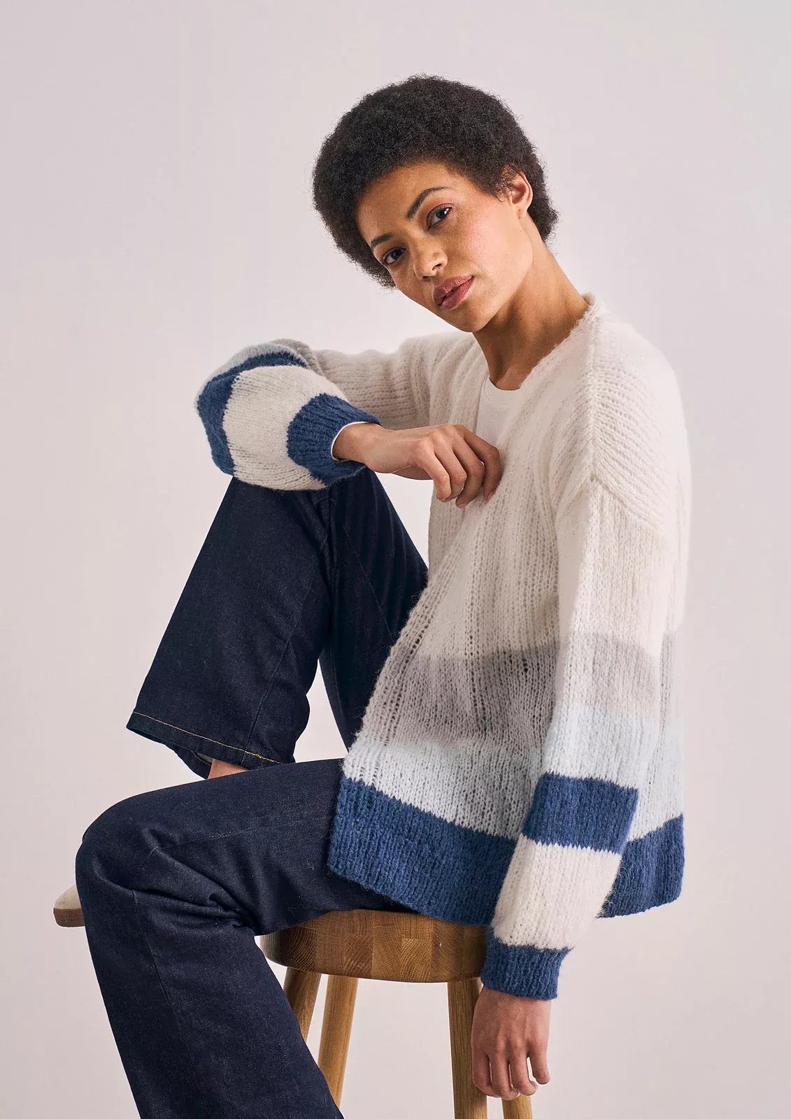 A Rowan Mode Alpaca Haze Pattern - Tottenhill Cardigan (PDF)