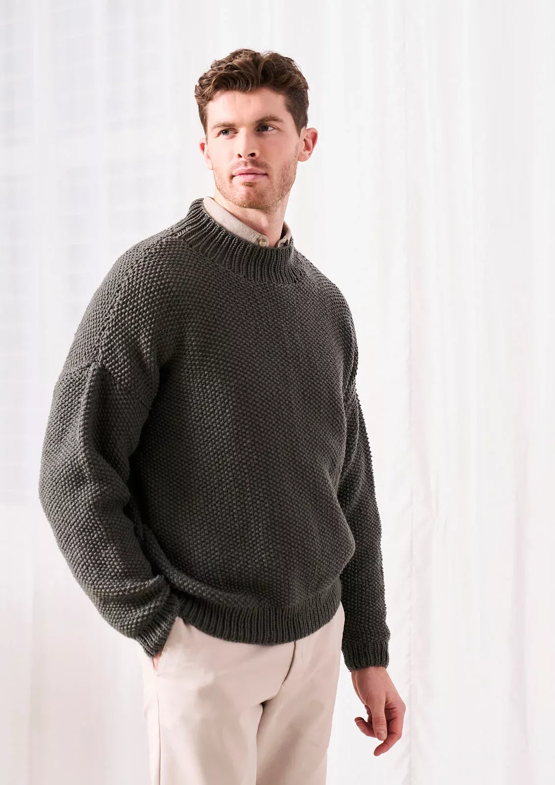 A Rowan Mode Merino Soft Pattern - Oulton Pullover (PDF)