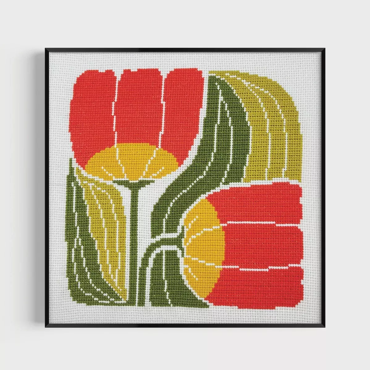 Twin Blooms Cross-Stitch Kit