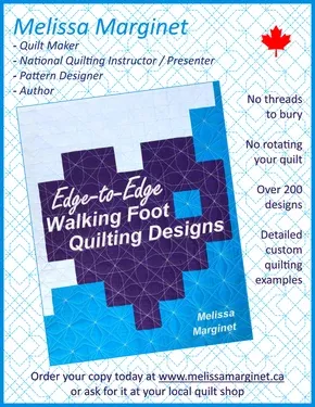 Walking Foot Edge to Edge Quilting Designs Book by Melissa Marginet