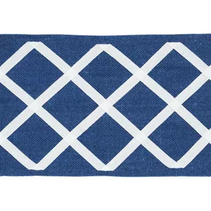 Zella Appliqud Tape Blue 79441 by Schumacher Trim