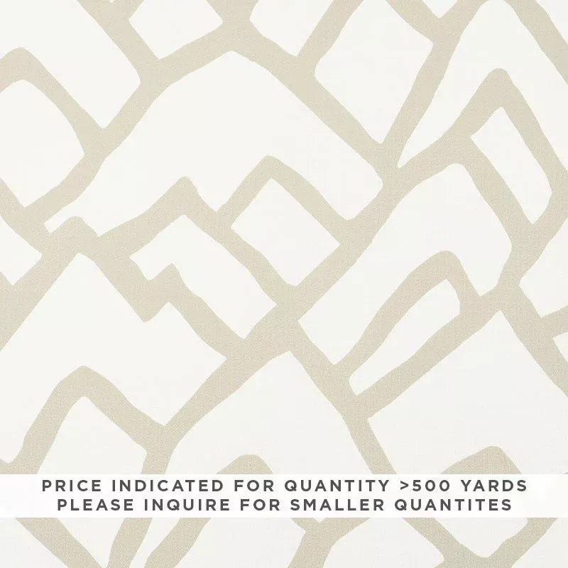 Zimba Contract Natural 177250 by Schumacher Designer Fabric