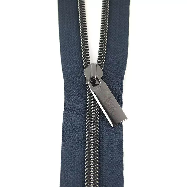 Zipper Navy/Gnmtl 9 Pulls/3yds ZBY5C20 Sallie Tomato#1