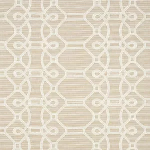 Ziz Embroidery Natural 71934 by Schumacher Fabric