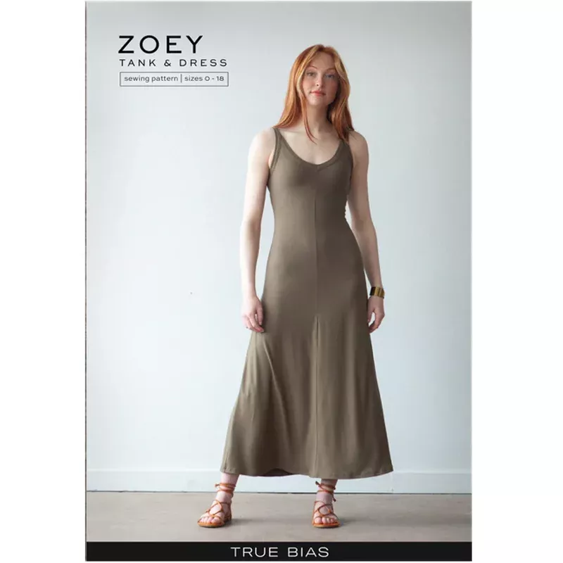 Zoey Tank & Dress a True Bias Sewing Pattern
