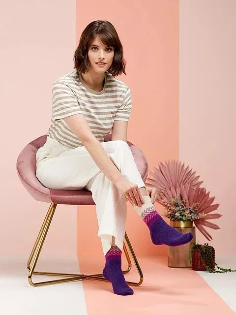 Zoom Knitted Socks by Winwick Mum