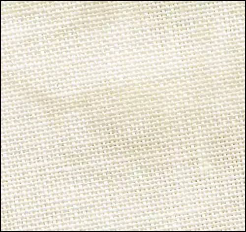 Zweigart - 36 ct Edinburgh Linen - Vintage Smokey White Fat Quarter